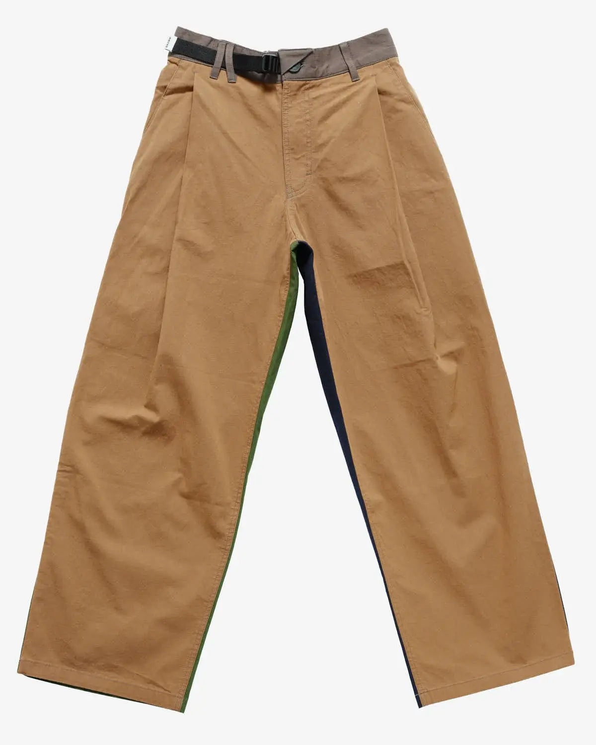 Wide Tuck Pant Olive Mix