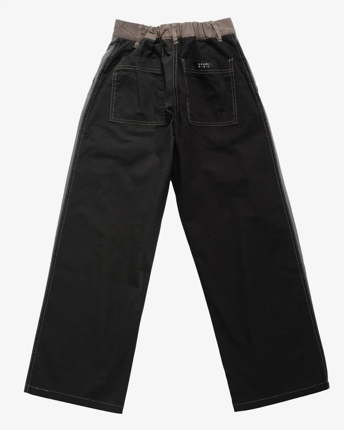 Wide Tuck Pant Shadow Mix