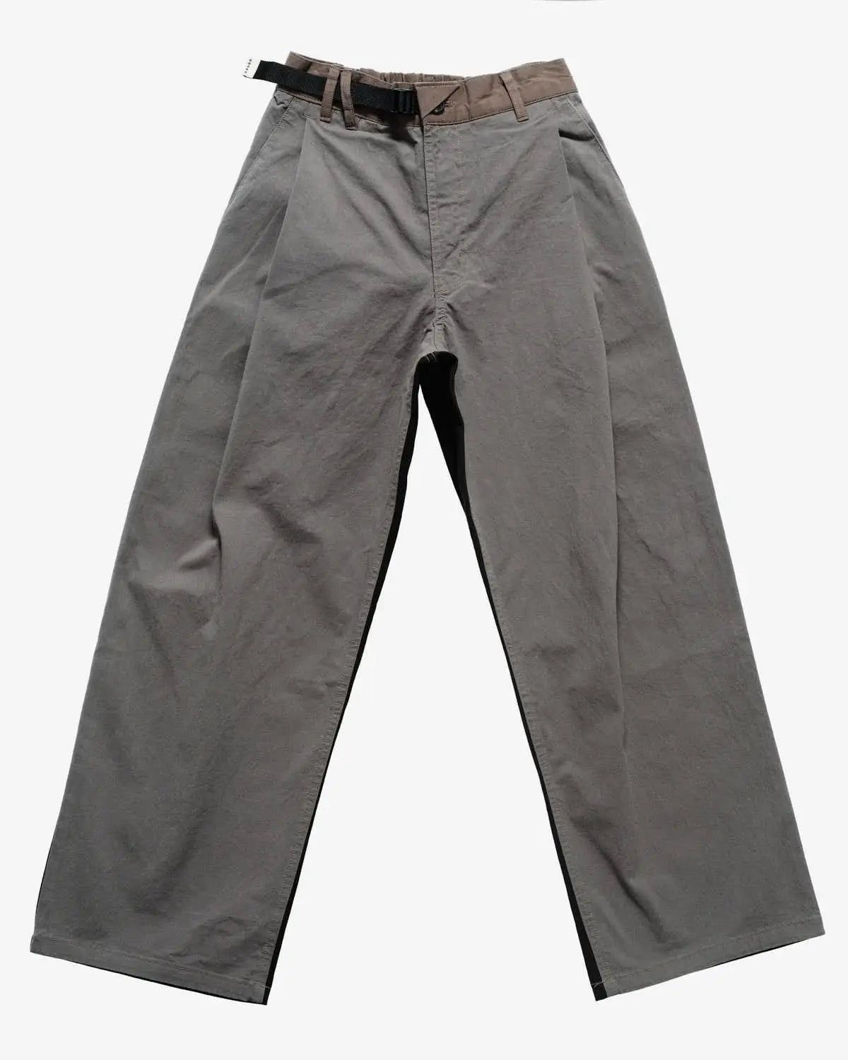 Wide Tuck Pant Shadow Mix