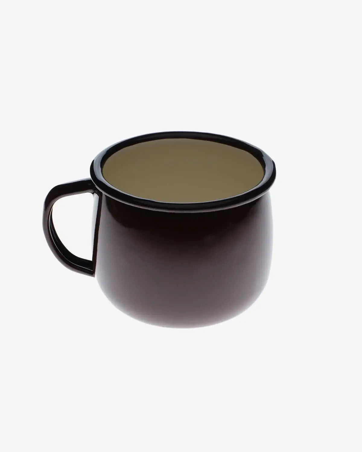 Enamel mug 400ml Brown