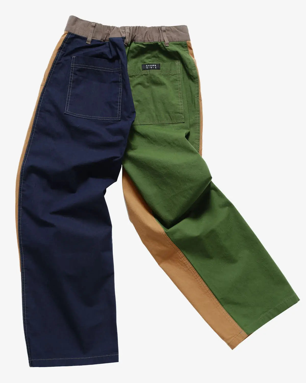 Wide Tuck Pant Olive Mix